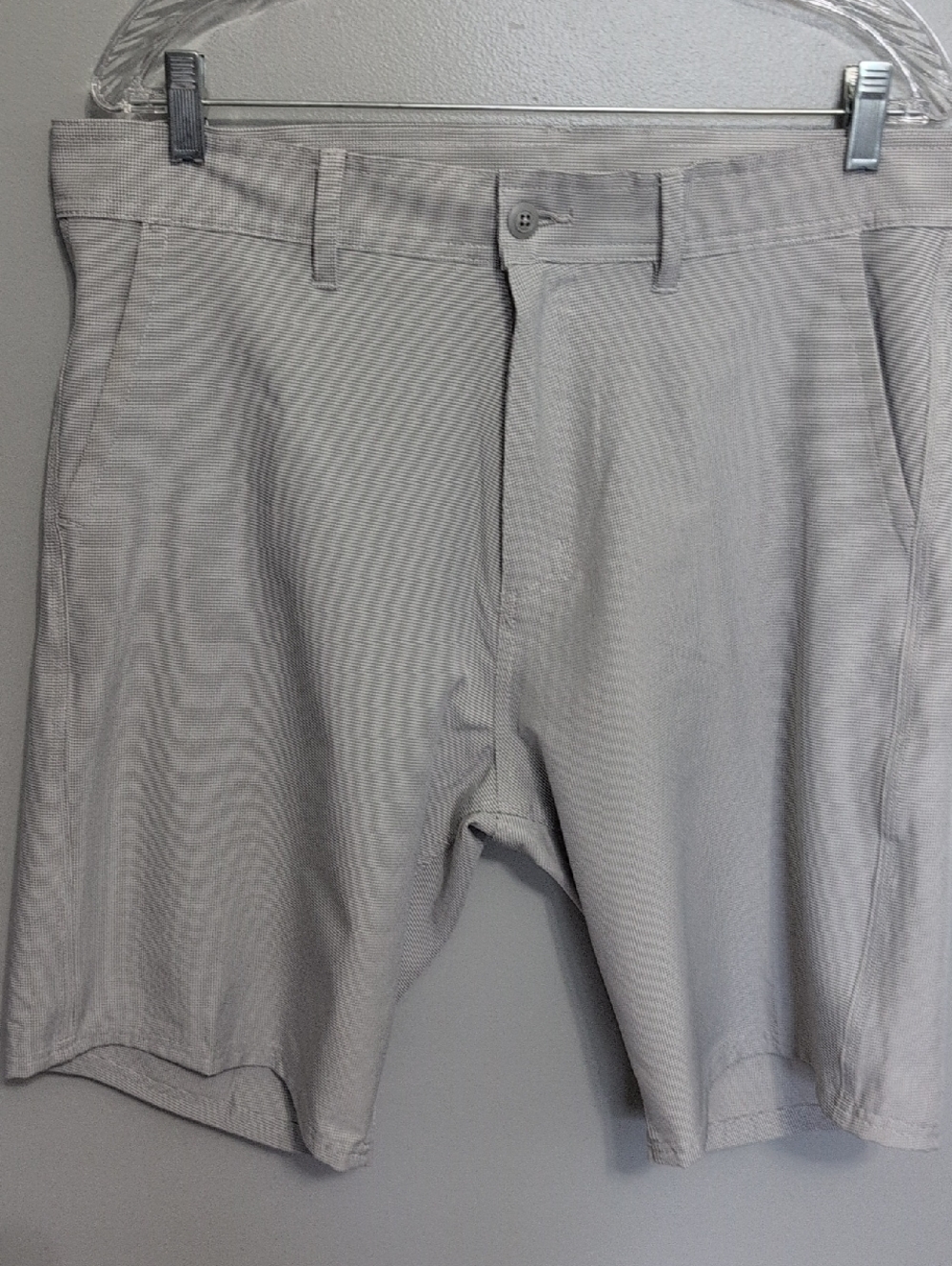 burnside Gray Flat-Front Men's Shorts
